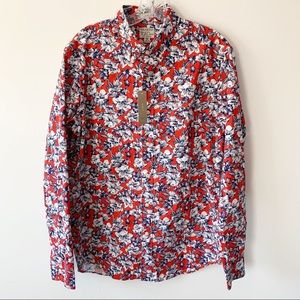 J.Crew Slim Floral Print Shirt